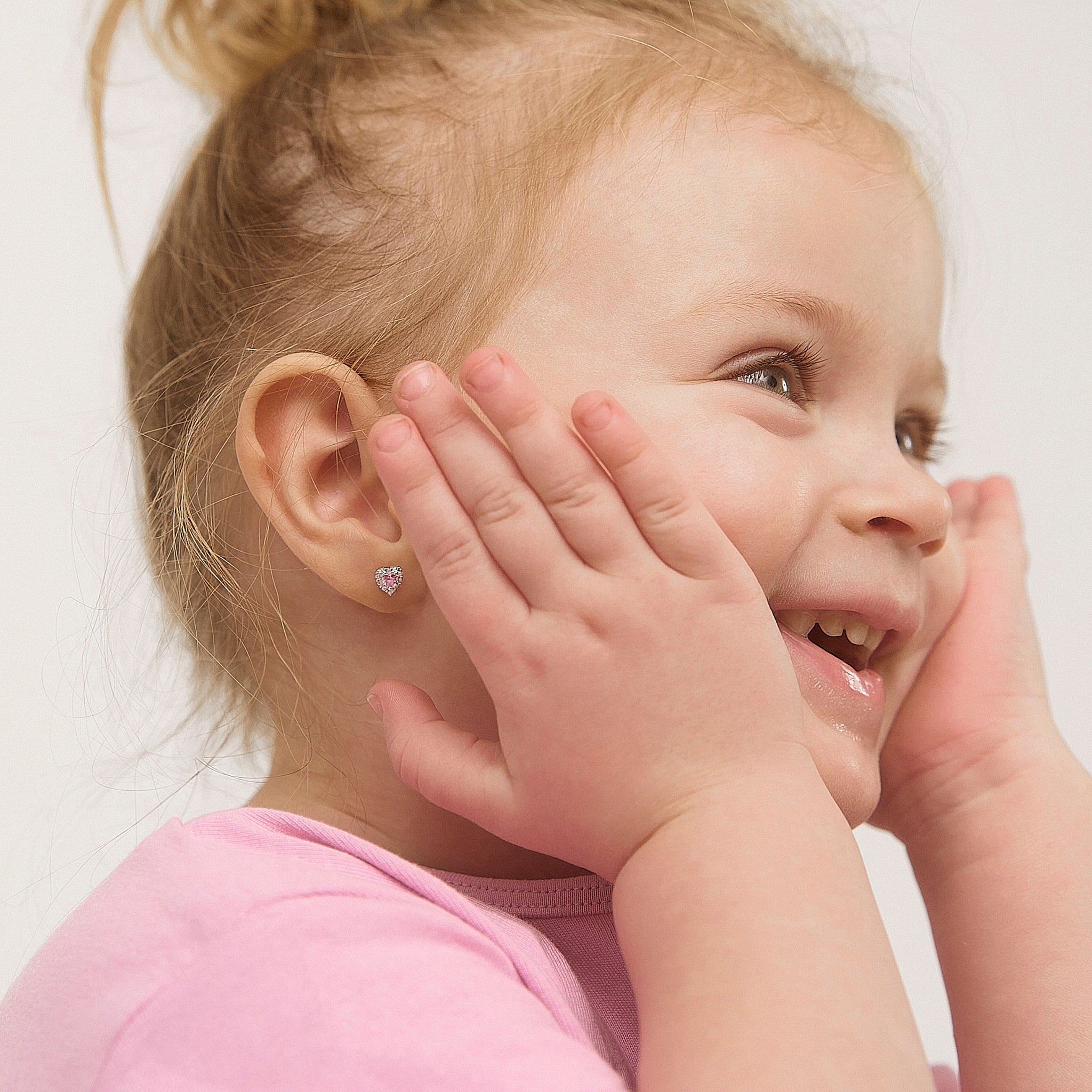 14K White Gold Earrings for Children & Babies | TinyBlessings.com
